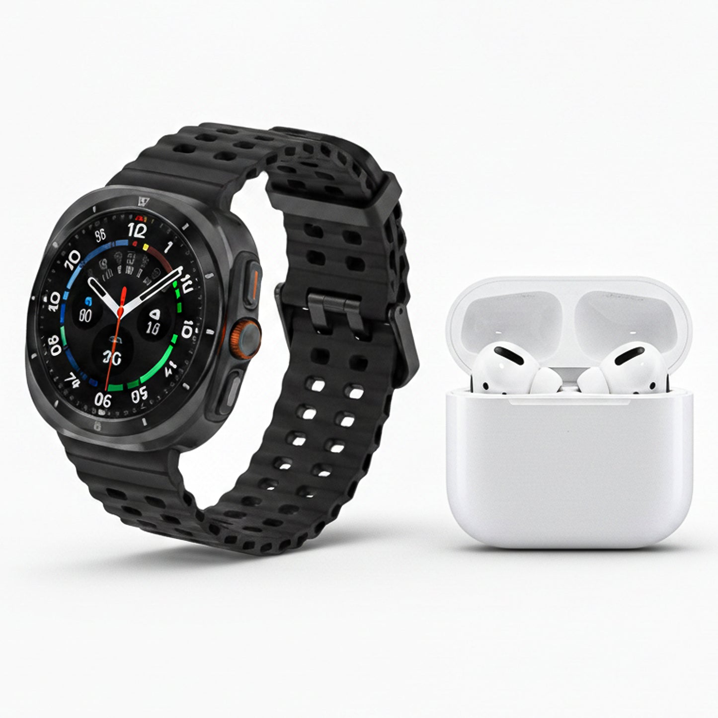 Smart Watch 4 in 1 Set with Earbuds – Complete Fitness & Lifestyle Combo