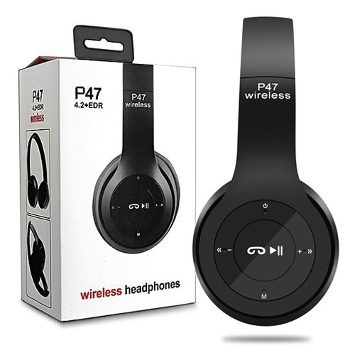 BT Headphone P47 – Wireless Bluetooth Headphones with Deep Bass