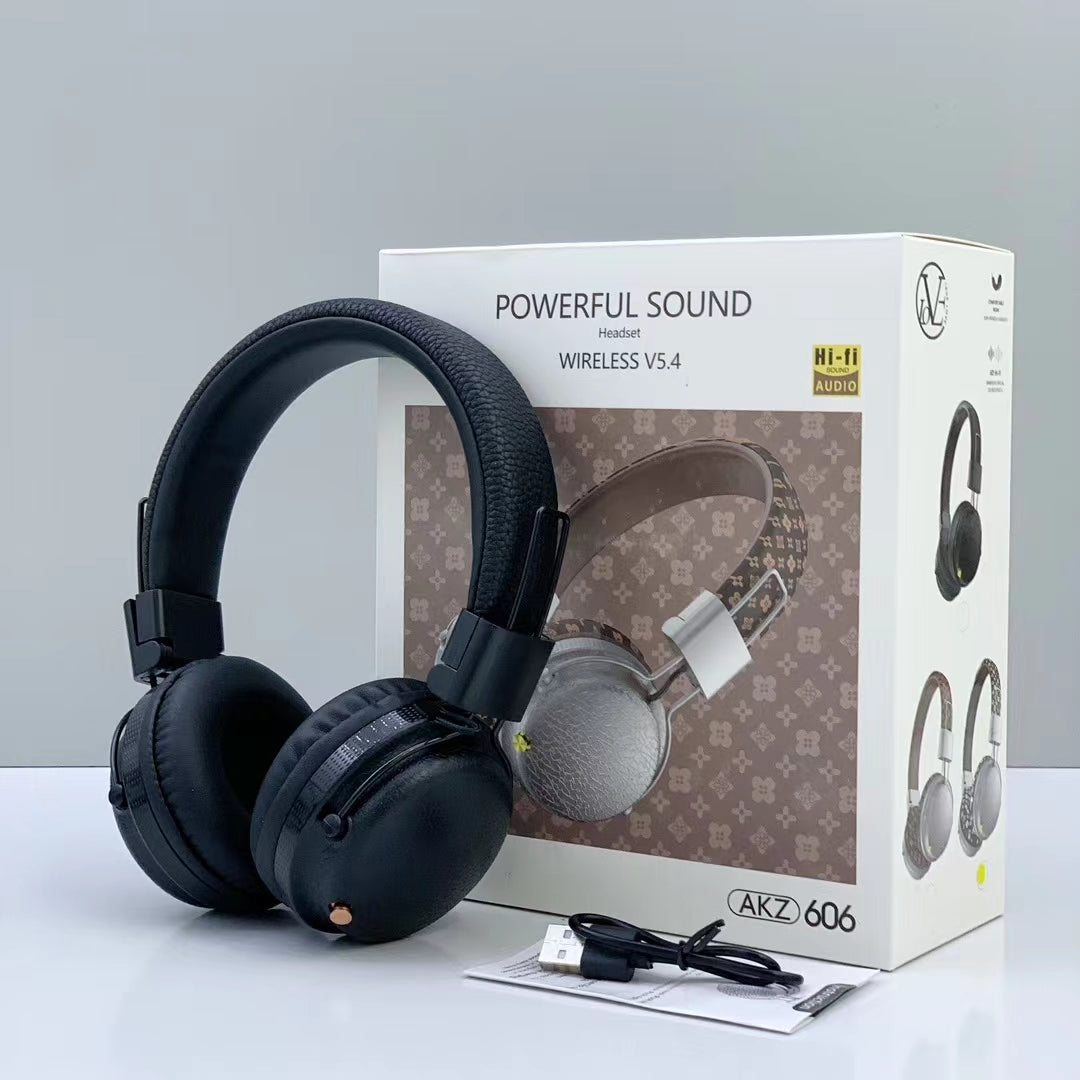 Headphone BT AKZ606 – Wireless Bluetooth Headphones with HD Sound & Comfortable Fit