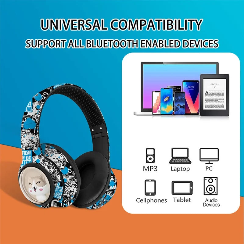 Headphone BT AKZ36 – Wireless Bluetooth Headphones with Deep Bass & Modern Design