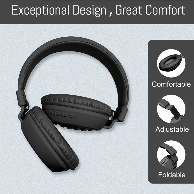 BT Headphone AKZ35 – Wireless Bluetooth Headphones with HD Sound & Premium Comfort