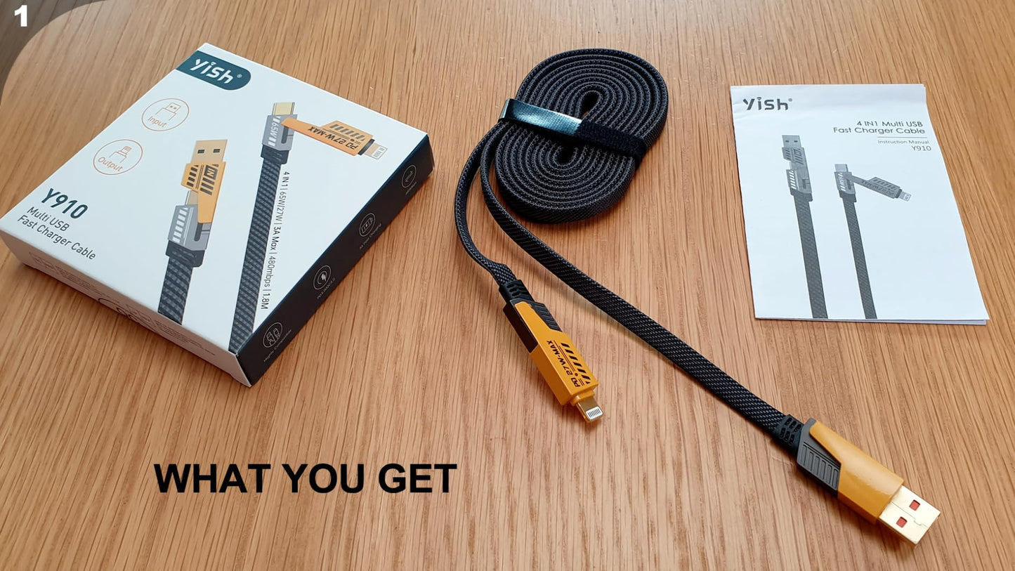 4IN1 PD27W Max Charging Cable Loose – Fast & Multi-Device Charging