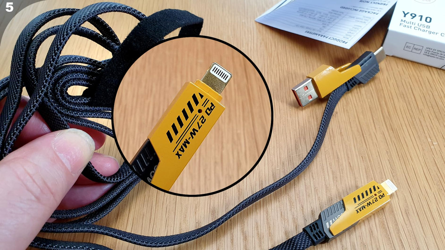 4IN1 PD27W Max Charging Cable Loose – Fast & Multi-Device Charging