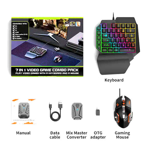 7 in 1 Mobile Gaming Combo Pack – All-in-One Kit