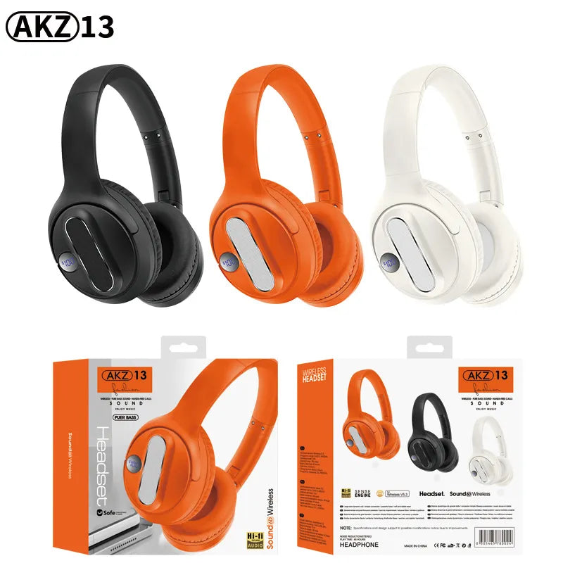 BT Headphone AKZ13A – Wireless Bluetooth Headphones with Premium Sound & Comfort