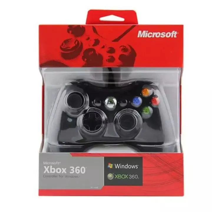 XBOX 360 Dual Shock Wired Controller โ Black