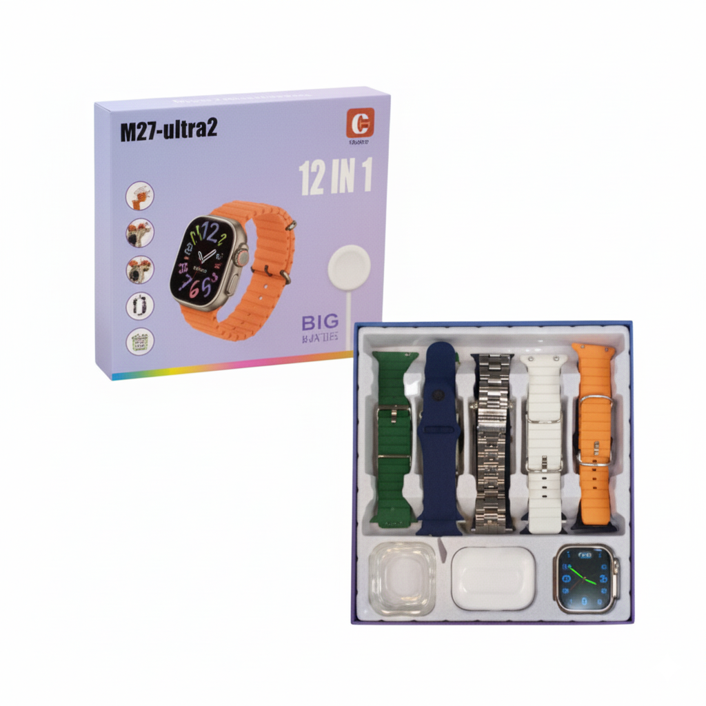 Smart Watch M27 – Bluetooth Fitness & Health Tracker with HD Display