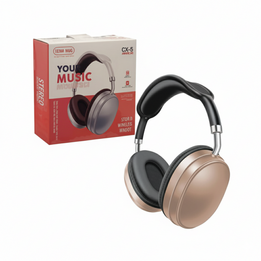 Headphone BT GX5 – Wireless Bluetooth Headphones with Deep Bass & Comfortable Design