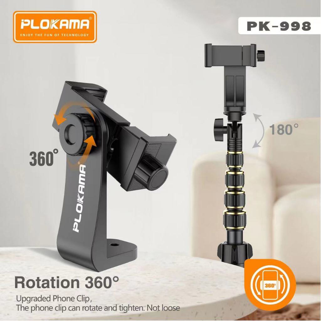 Plokama Selfie Stick – Model PK998 Bluetooth Tripod