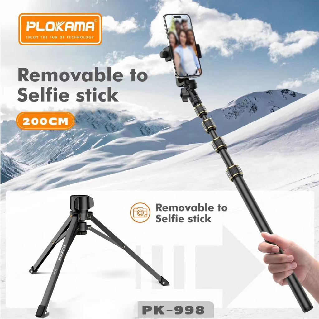 Plokama Selfie Stick – Model PK998 Bluetooth Tripod