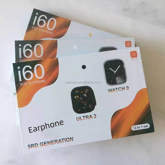 Smart Watch I60 Suit Extreme – 2 Smart Watches + Wireless Earbuds (AirPods Combo Set)