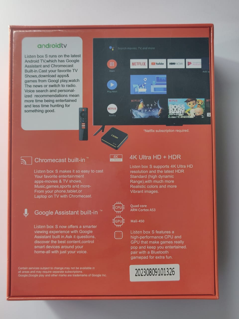 LISTEN 4K Ultra HD Smart Box – Ultimate Streaming & Entertainment Hub