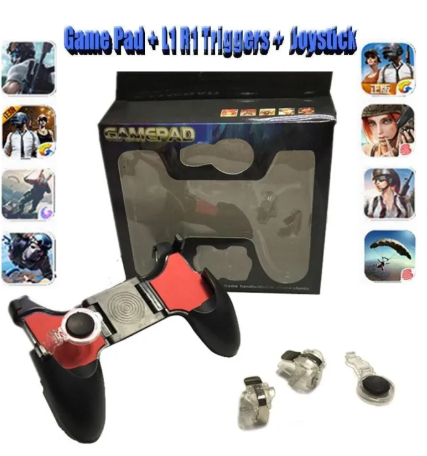 Gamepad 5-in-1 S4 – Multifunctional Mobile Gaming Controller with Triggers, Joystick & Cooling Fan
