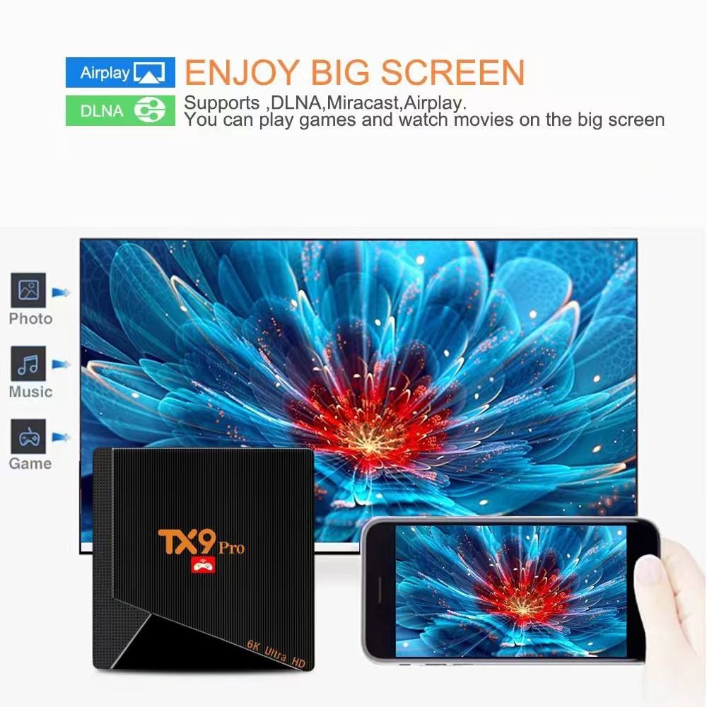 Android TV Box TX9 Pro with Gamepad – 4K Ultra HD Smart TV Box with Gaming Support