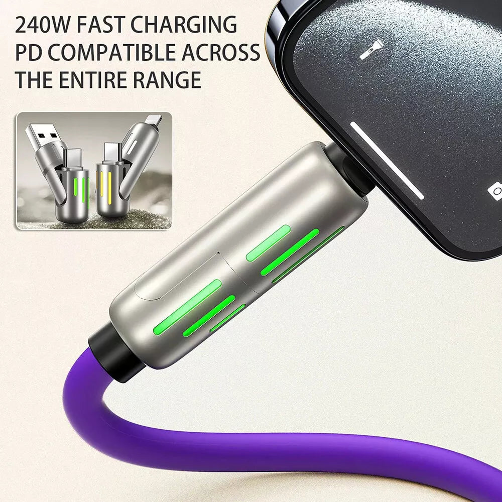 4IN1 Data Cable K102 – Fast Charging & Multi-Device Connectivity