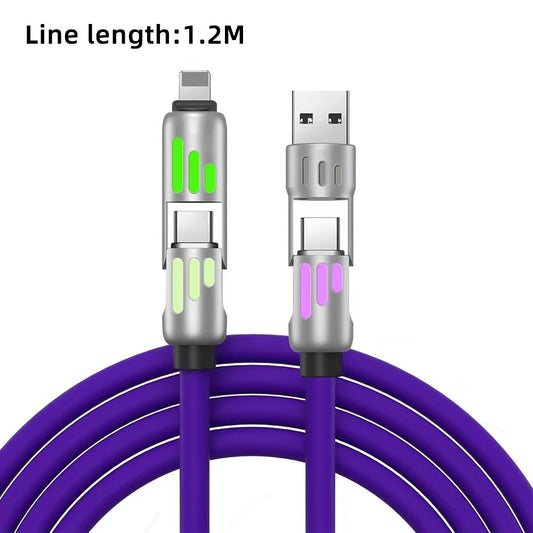 4IN1 Data Cable K102 – Fast Charging & Multi-Device Connectivity