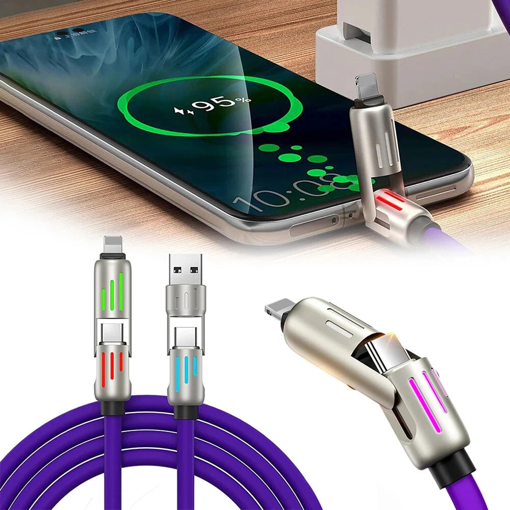 4IN1 Data Cable K102 – Fast Charging & Multi-Device Connectivity