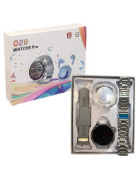 Smart Watch Q20 Pro with Wireless Earbuds – Fitness & Entertainment Combo