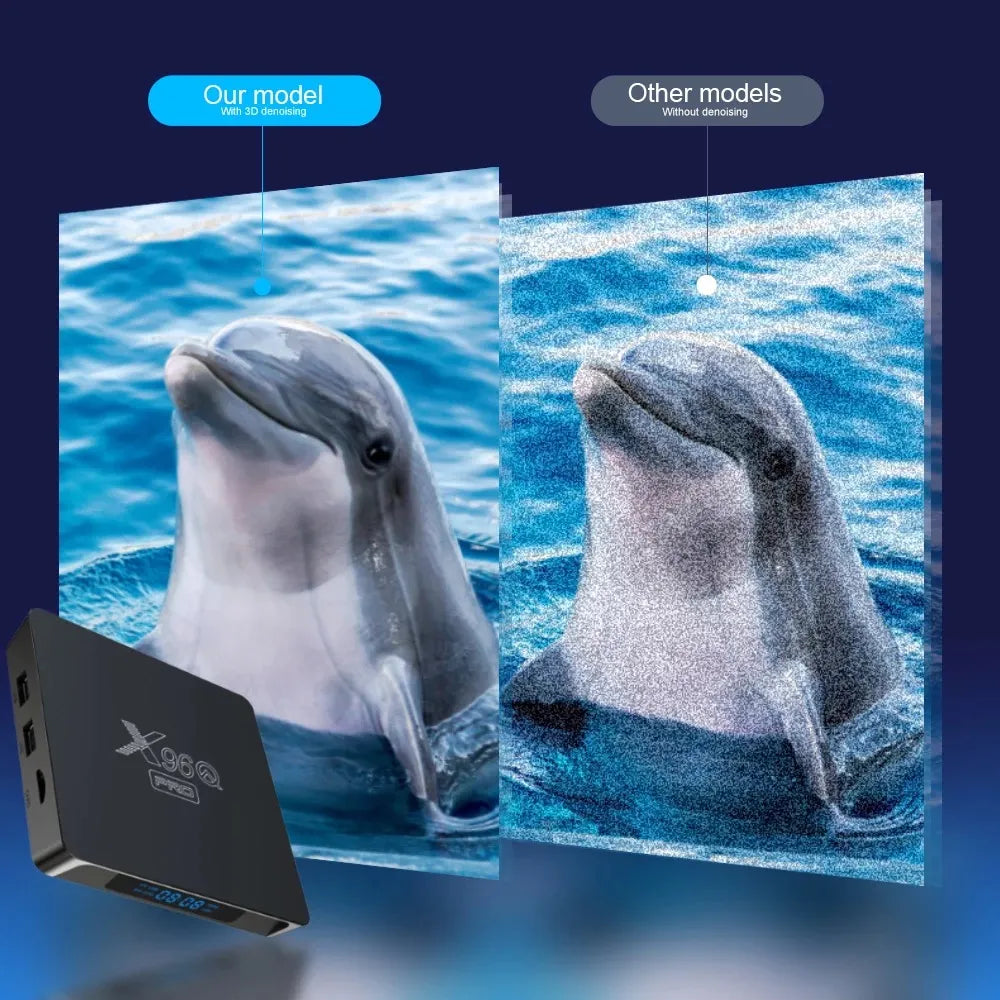 Multimedia Box X96Q Pro Original – Smart 4K Entertainment with Voice Remote