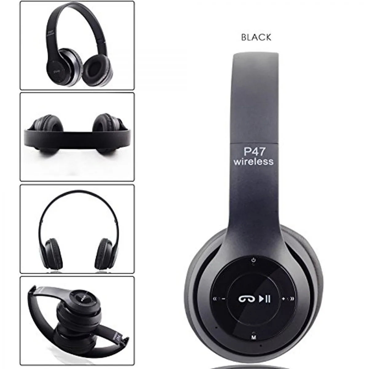 BT Headphone P47 – Wireless Bluetooth Headphones with Deep Bass
