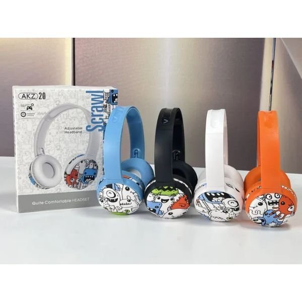 BT Headphone AKZ20 – Wireless Stereo Headphones with Deep Bass and Clear Sound