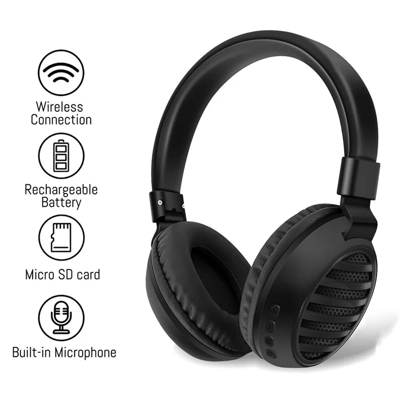 BT Headphone AKZ35 – Wireless Bluetooth Headphones with HD Sound & Premium Comfort