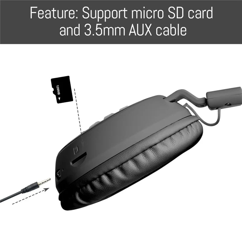 BT Headphone AKZ35 – Wireless Bluetooth Headphones with HD Sound & Premium Comfort