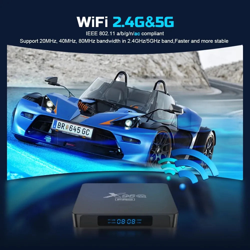 Multimedia Box X96Q Pro Original – Smart 4K Entertainment with Voice Remote