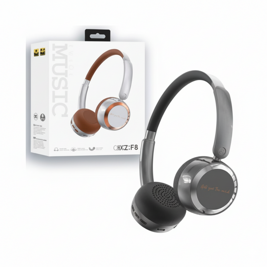 Headphone BT AKZF8 – Wireless Bluetooth Headphones with HD Sound & Stylish Comfort