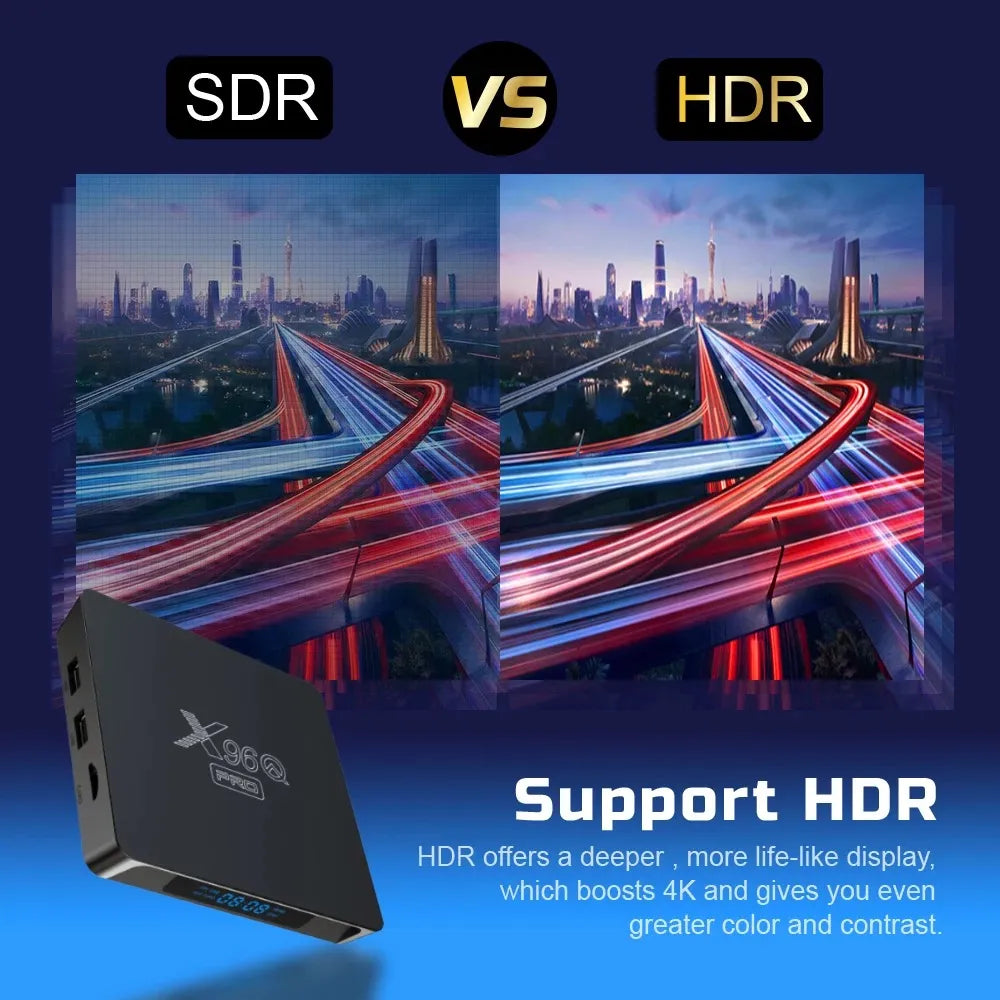 Multimedia Box X96Q Pro Original – Smart 4K Entertainment with Voice Remote