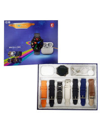 Smart Watch Q18 7 in 1 Set with AirPods – Complete Lifestyle Combo